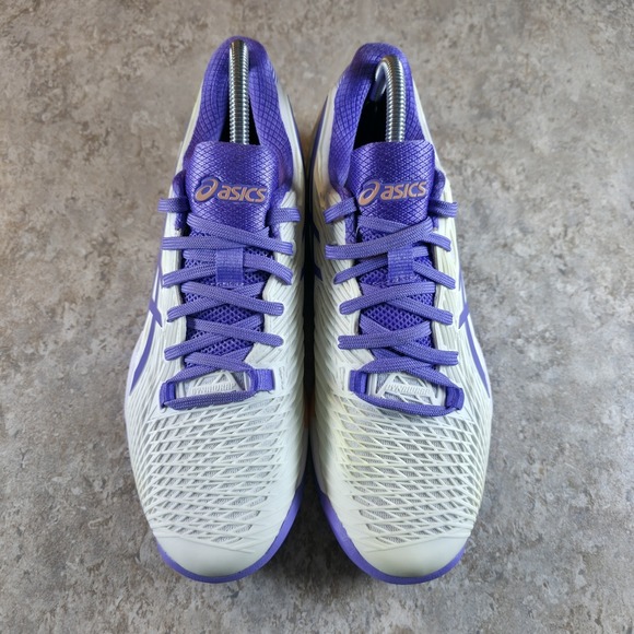 Asics Solution Speed FF 2 White Amethyst 1042A136-104 Women\'s 9.5 *Read Desc.